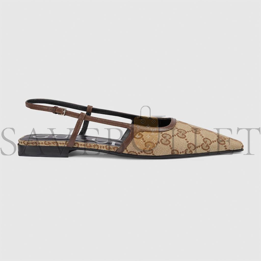 GUCCI WOMEN'S GG SLINGBACK BALLET FLAT 762420 GUCCI WOMEN'S GG SLINGBACK BALLET FLAT 762420